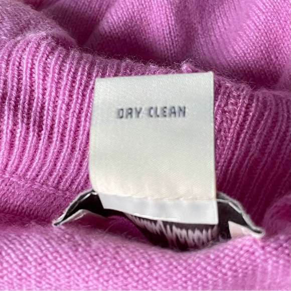 Neiman Marcus Cashmere Purple Pink Ruffled Cardigan Sweater 35056 - Picture 13 of 13